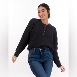 Aerie Knit Sweater Henley